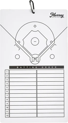 Vista 3 de Murray Sporting Goods sujetapapeles para entrenadores de borrado en seco Pizarra blanca de doble cara