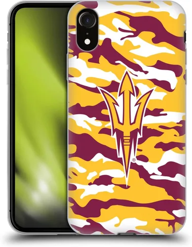 Vista 197 de Head Case Designs Funda de gel ASU Camou con licencia oficial de la Universidad Estatal de Arizona [protección de grado militar] compatible