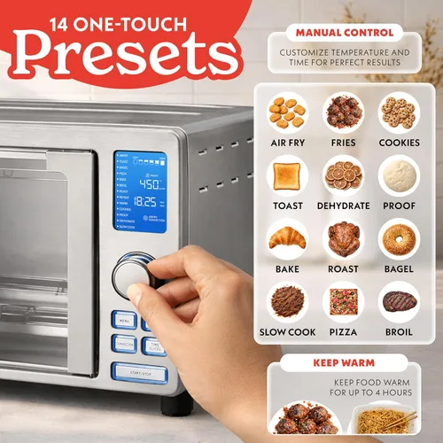 Vista 2 de Gourmia GTF7520 Horno Tostador Freidora de Aire