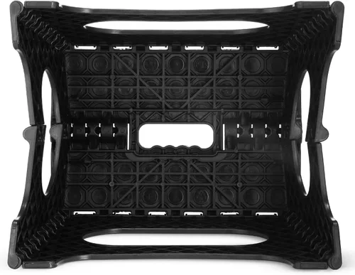 Vista 6 de Taburete plegable – 11 pulgadas de altura – El taburete ligero es lo suficientemente resistente como para soportar adultos y lo suficientemente
