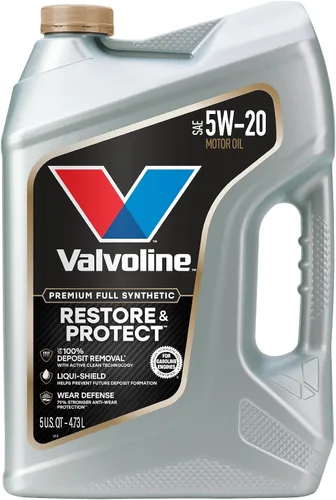 Vista 61 de Valvoline Restore & Protect Aceite de motor sintético 5W-30 de 5 cuartos de galón, caja de 3