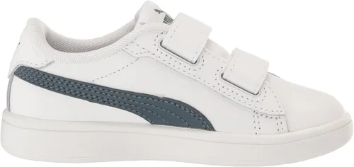 Vista 6 de PUMA Tenis unisex Smash 3.0 de cuero con velcro para niños