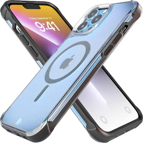 Vista 26 de REBEL Funda transparente para iPhone 13 [Crystal Series Gen-3] compatible con MagSafe, no se amarillea, antiarañazos, protección a prueba de golpes