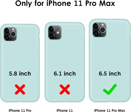 Vista 6 de DTTO Funda para iPhone 11 Pro Max, [Serie Romance] cubierta completamente, de silicona, a prueba de golpes