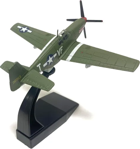 Vista 5 de Modelo de avión fundido a troquel P-51 Mustang 1/72 de América del Norte