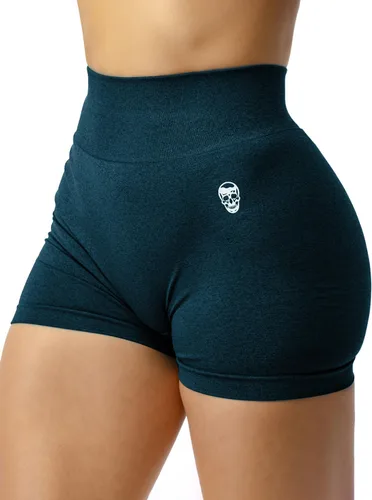 Vista 16 de Gymreapers Infinity Pantalones cortos de entrenamiento, sin costuras, de cintura alta, para mujer, pantalones cortos atléticos para gimnasio