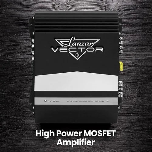 Vista 7 de Lanzar Jovial - Amplificador estéreo para automóvil de 2 canales, 36 W, alta potencia, sonido de audio de 2 canales, caja de amplificador de altavoz