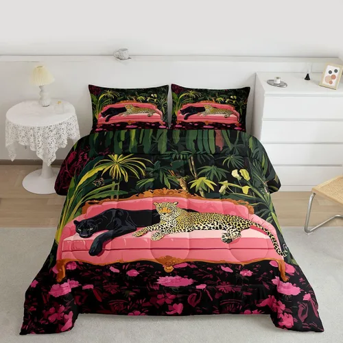 Vista 16 de jejeloiu Juego de edredón educativo para niños, tamaño matrimonial, juego de ropa de cama con números del alfabeto ABC para niños y niñas pequeños