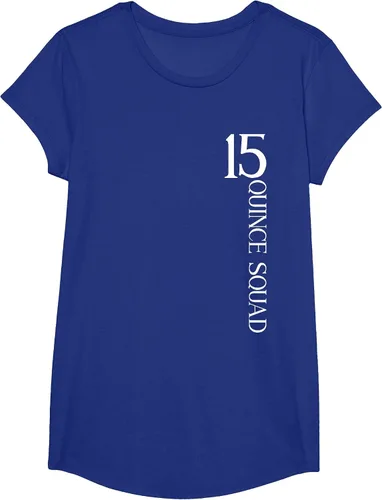 Vista 53 de Quince Squad Quinceanera 15th Birthday - Camiseta de quinceañera para niñas Asphalt Grey