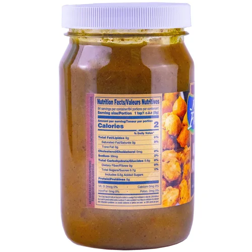 Vista 2 de Chutney de mango de las Indias Occidentales de 12 onzas Perfecto con platos de curry, salsa de inmersión para samosas, acra, alitas de pollo