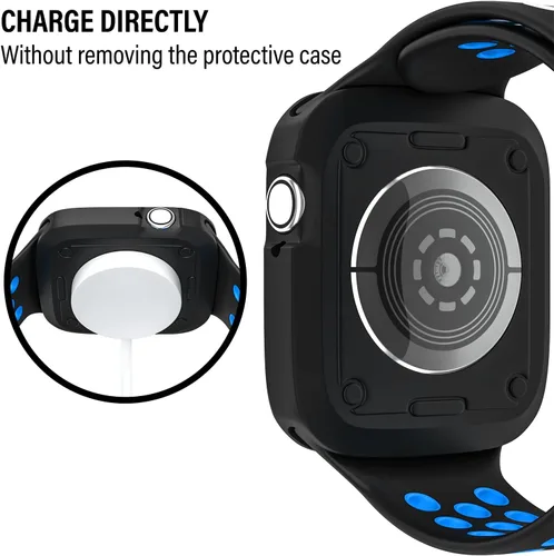 Vista 4 de Funda protectora exclusiva D & K de 1.5 pulgadas, compatible con Apple Watch, iWatch y relojes GPS, para hombres, mujeres y niños, iWatch 6/5/4/SE