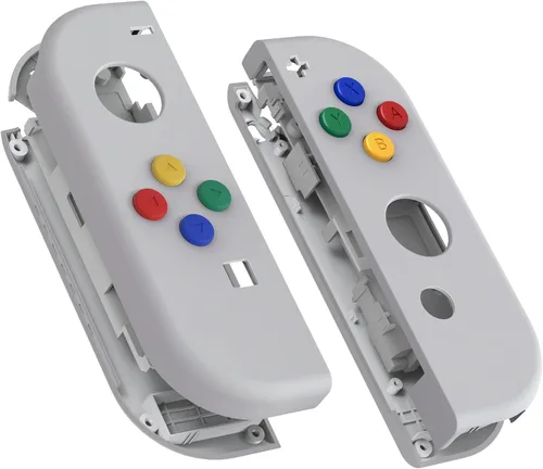 Vista 13 de eXtremeRate DIY Replacement Shell Buttons for Nintendo Switch & Switch OLED, Blue Soft Touch Custom Housing Case with Full Set Button for Joycon