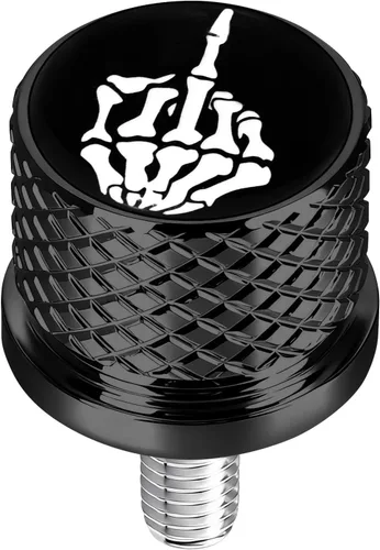 Vista 13 de Tornillo de tornillo de asiento de guardabarros moleteado de acero inoxidable de 1/4 "-20 roscas compatible con Harley Sportster Touring Softail
