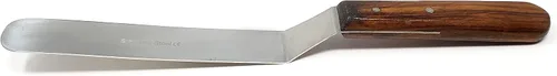 Vista 13 de A2Z - Espátula de glaseado de acero inoxidable de calidad profesional, para decoración de tartas, hoja flexible resistente, mango de madera para un