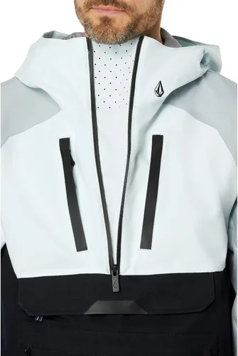 Vista 3 de Volcom Brighton - Chaqueta de snowboard con capucha para hombre Gris