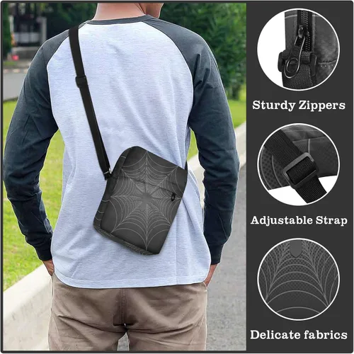 Vista 6 de Daisies Messenger Bag for Women Men Side Bag for Travel Workout