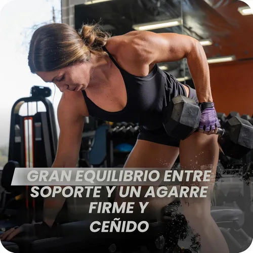 Vista 6 de Harbinger Power Gloves 3.0 - Guantes de levantamiento de pesas duraderos de medio dedo con cierre de muñeca ajustable, palma de cuero transpirable