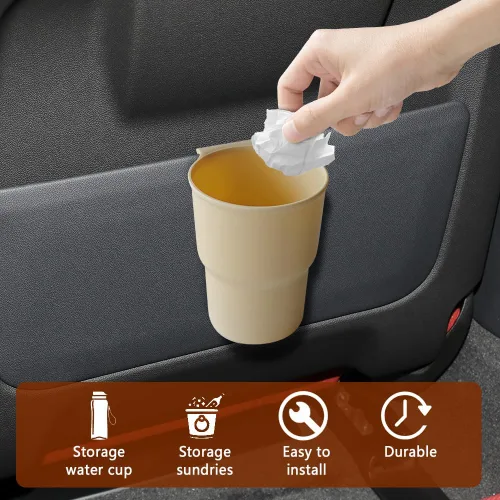 Vista 7 de Gancho para portavasos de automóvil, soporte para tazas de puerta de automóvil, contenedor de botella de bebida con clips de ventilación de aire