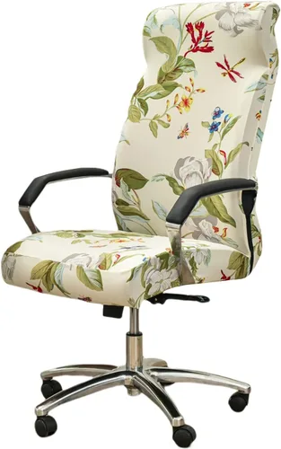 Vista 10 de Funda elástica para silla de oficina con cremallera, funda impresa para silla de computadora para silla con reposabrazos, universal, extraíble