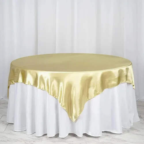 Vista 32 de Efavormart Paquete de 5 Sobremanteles Cuadrados de Satén de 60" para Decoraciones de Mesa de Bodas, Catering y Fiestas, Cubierta de Mantel Negro