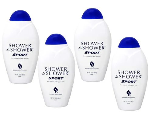 Vista 7 de Shower to Shower Polvo corporal absorbente, Sport, botellas de 13 onzas (paquete de 2)
