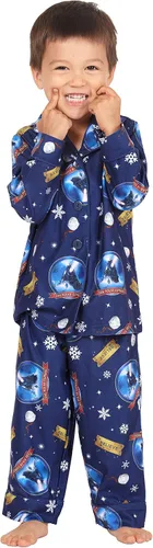 Vista 5 de The Polar Express - Conjunto de pijama para niños pequeños con botones al frente