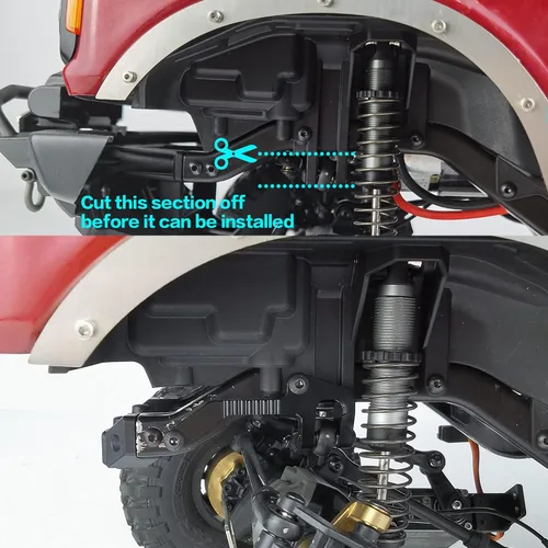Vista 2 de MORLORDY Soporte Panhard RC para actualizaciones de Bronco 2021 a escala 1/10 TRX4