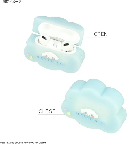 Vista 3 de Gourmandies SANG-425CN Sanrio Characters AirPods Pro (2nd Generation) / AirPods Pro Compatible Silicone Case Cinnamorroll