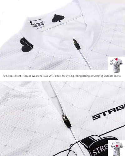 Vista 4 de Strgao - Camiseta de ciclismo de manga corta para hombre
