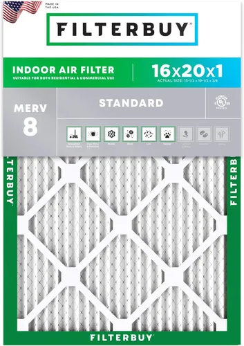 Vista 11 de Filterbuy - Filtro de aire MERV 8 de 8x14x1, defensa esencial contra el polvo y las alergias (1 unidad), filtros plisados electrostáticos