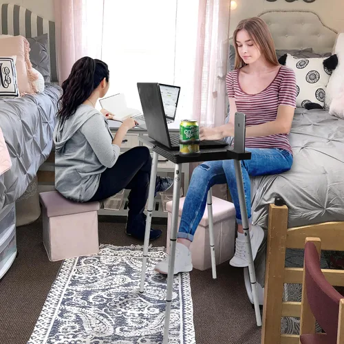 Vista 4 de Tabletote Plus soporte para computadora portátil de altura regulable, liviano, compacto, portátil