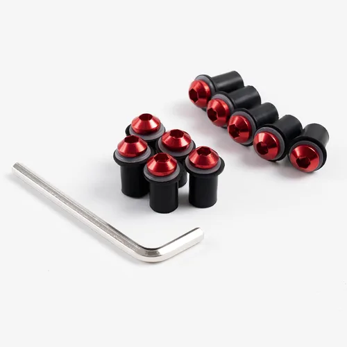 Vista 8 de FLPRO - Kit de tornillos universales para motocicleta, kit de tornillos de carenado, kit de pernos de aluminio CNC para Honda/Yamaha/Kawasaki/Suzuki