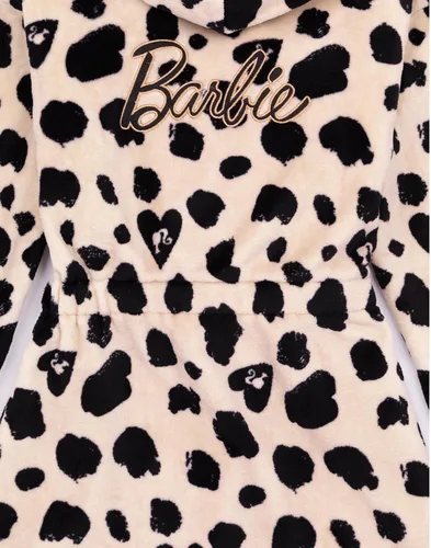 Vista 6 de Barbie Bata de pijama con estampado de leopardo para niñas y niños