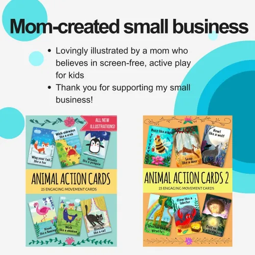 Vista 7 de Tarjetas de acción de animales de mango creativo (tarjetas de acción animal 1)