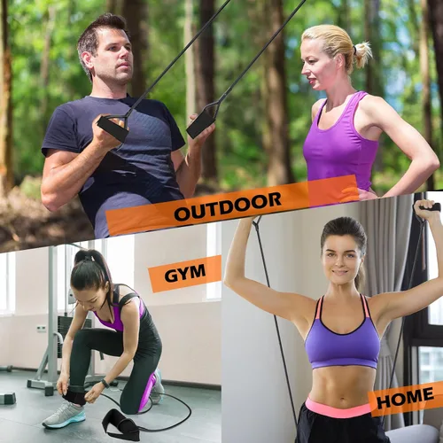 Vista 5 de Zomiboo Bandas de béisbol deportivas de resistencia para ejercicio, entrenamiento de fuerza de brazo, softbol, béisbol, lanzamiento