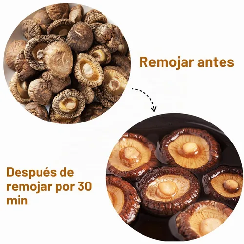 Vista 4 de VIGOROUS MOUNTAINS Setas Shiitake Deshidratadas Orgánicas USDA, Hongos Secos Deshidratados para Cocinar 4.23oz, 120g