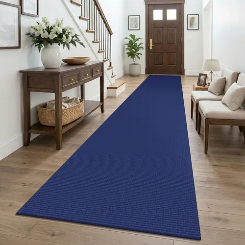 Vista 263 de KOZYFLY - Tapete para puerta de interior, lavable, pequeña, antideslizante, con respaldo de goma, felpudo de algodón para el hogar, color negro