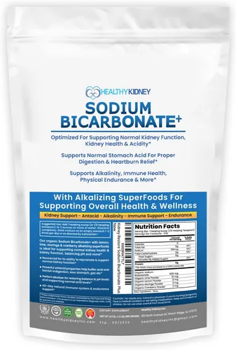 Vista 10 de Suplemento Alcalino de Bicarbonato de Sodio de Uso Orgánico para Alcalinidad. Apoyo para los Riñones y Neutralizador de Ácido Gástrico