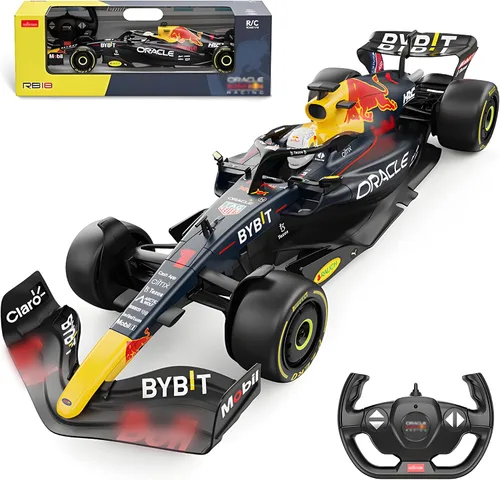 Vista 6 de BEZGAR F1 RedBull Auto a control remoto - Auto de juguete Rb18 con licencia oficial 1:12, 2.4GHz Race F1 Collection RC para niños, niñas y adultos