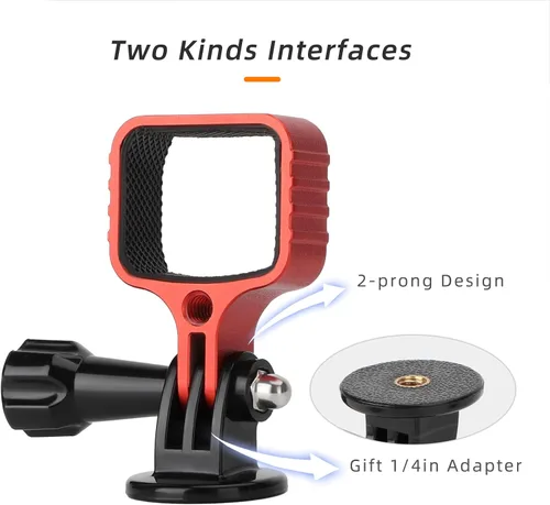 Vista 7 de Adaptador de metal compatible con DJI Pocket 3 Expansion Adapter Head Gimbal Head Camera Fixed Frame Bracket, OSMO Pocket 3 Accesorios (negro)