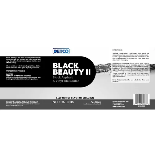 Vista 8 de Black Beauty II - Sellador de suelo para asfalto y baldosas de vinilo, sellador negro de secado rápido, restaura el color, sella el desgaste