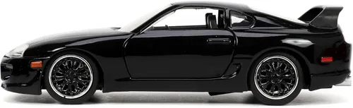 Vista 3 de Jada Fast & Furious 1:32 1995 Toyota Supra - Auto fundido a presión, juguetes para niños y adultos (negro)
