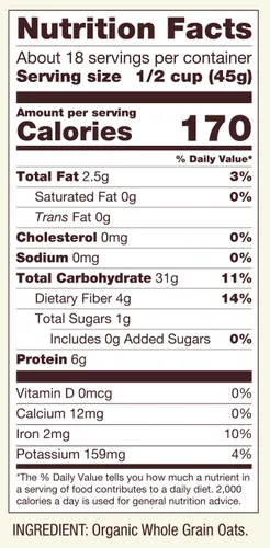 Vista 3 de Bob's Red Mill Avena orgánica de cocción rápida sin gluten, 28 onzas (paquete de 4)