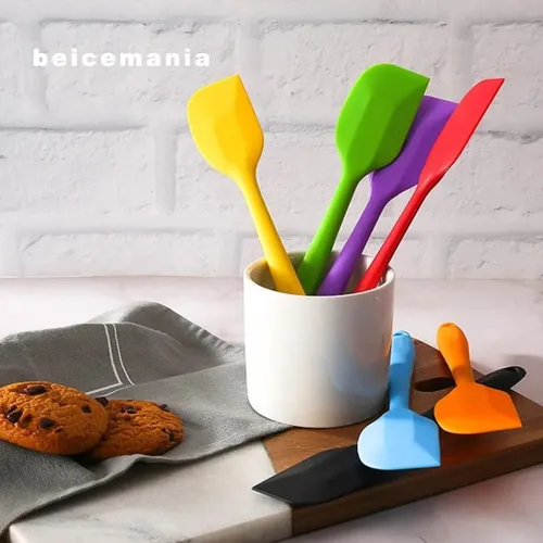 Vista 6 de beicemania® Espátulas de silicona Espátulas de goma antiadherentes negro