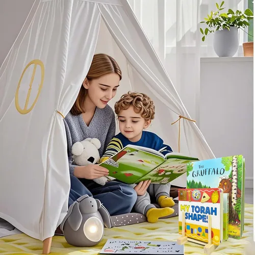 Vista 8 de Estantería de madera para niños, 2 unidades, estantes de exhibición de libros para niños, adecuado para habitaciones de niños, guardería y aula
