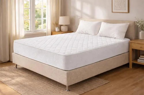 Vista 7 de Oliver & Smith - Colchón de tamaño matrimonial de 10 pulgadas de espuma viscoelástica fresca y resortes híbridos con funda transpirable, cómoda