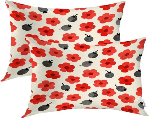 Vista 73 de Batmerry Fundas de almohada decorativas con estampado digital de hojas verdes y gatos negros con estampado digital para sofá, cama, cremallera