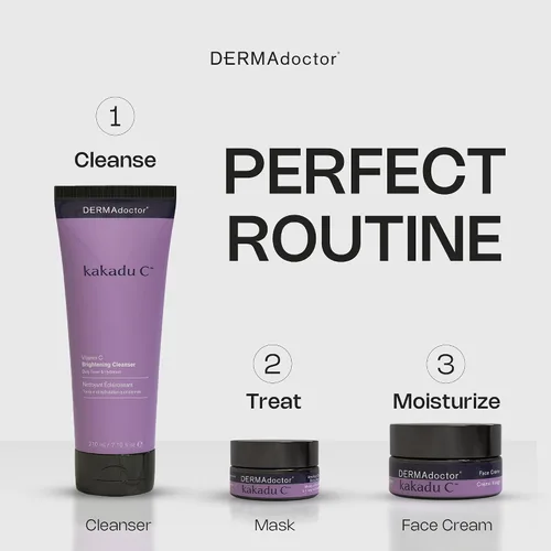 Vista 9 de DERMAdoctor Kakadu C - Máscara de desintoxicación de arcilla de amatista, 1.69 onzas líquidas 15-minute detox • Absorbs excess oil • Lactic-acid