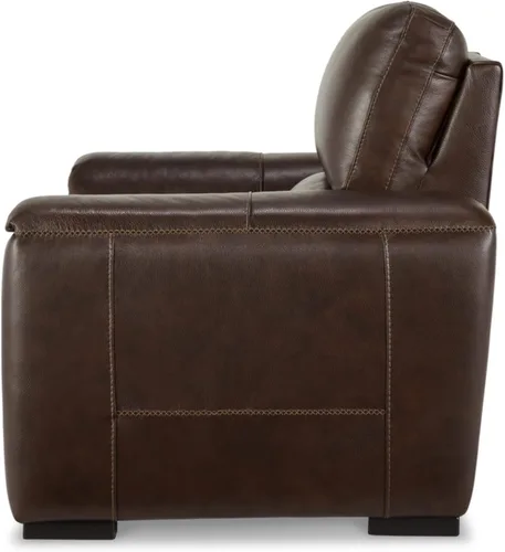 Vista 11 de Signature Design by Ashley Alessandro - Sillón reclinable eléctrico moderno con reposacabezas ajustable, color marrón oscuro