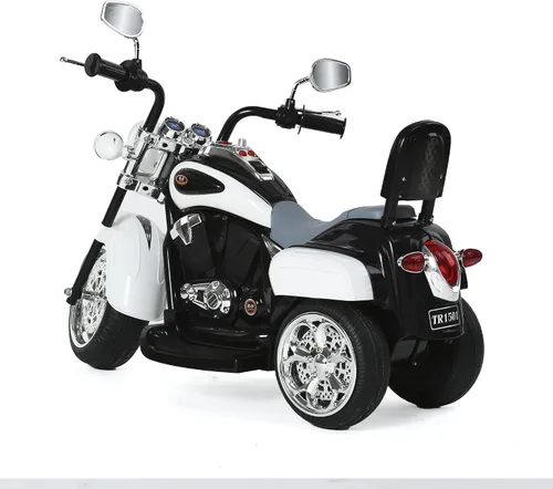 Vista 3 de Freddo Coche de juguete 6V Ride On Chopper - Vehículo eléctrico de 1 plaza para niños, duradero y fácil de limpiar, color blanco